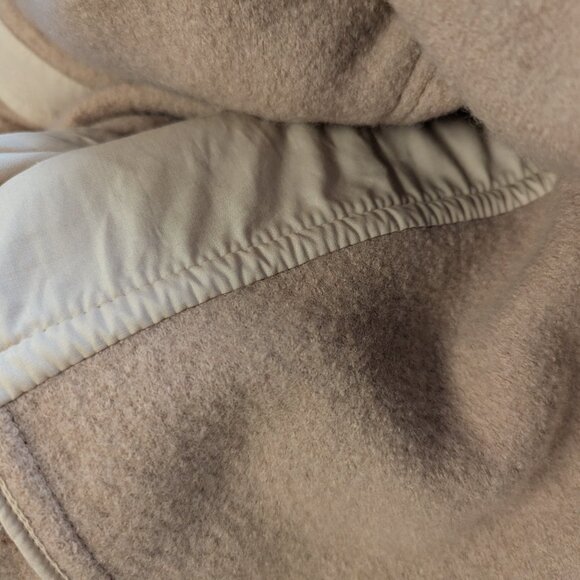 Aritzia Wilfred Free Autumn Shirt Jacket Womens Size XXL 2X Beige Tan 100% Wool - Picture 5 of 16